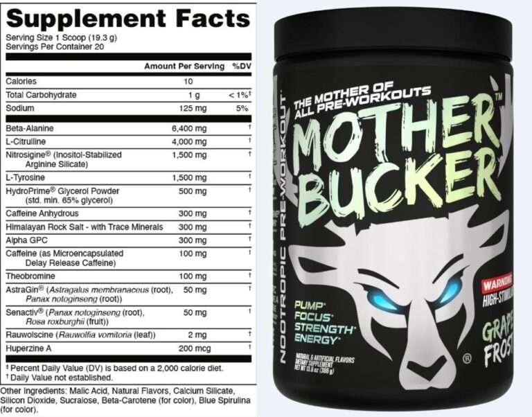 Mother Bucker Pre Workout Review