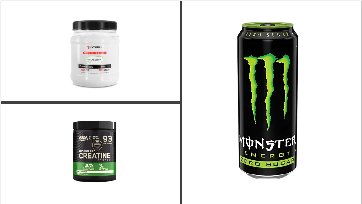 mix creatine with monster